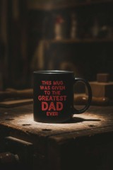 dad message on mug